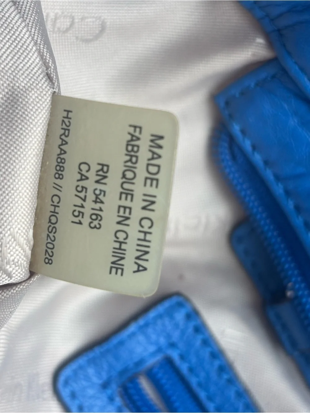 Calvin Klein Cobalt Blue Leather Tote - Silver Chain Accents (Gently Used)